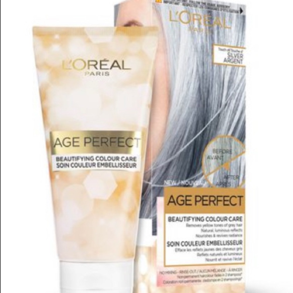 L'Oreal Paris Age Perfect Beautifying Colour Care Temporary Hair Colour Silver.